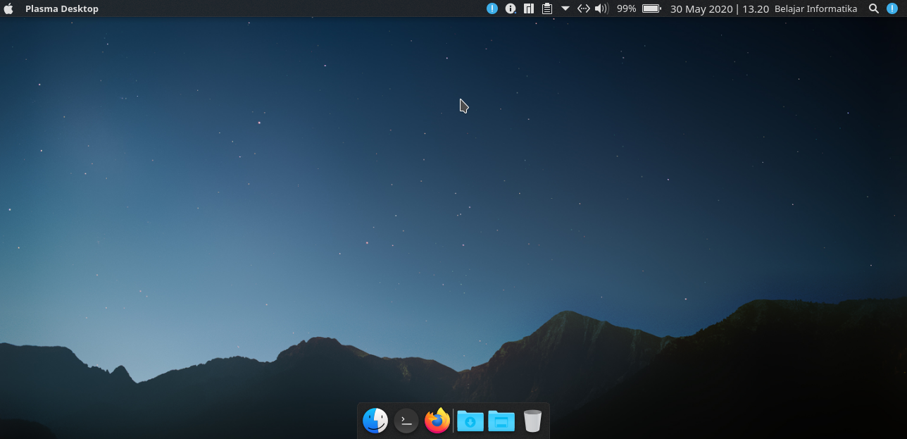 Membuat KDE Plasma Rasa MacOS